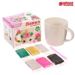 Кружка для декора полимерной глиной Волшебный единорог, 300 мл. - Школа талантов фото 2