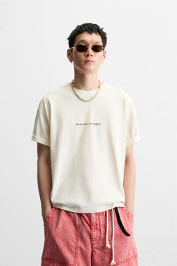 WASHED PRINT T-SHIRT - Zara фото 2