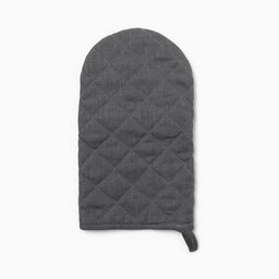 Варежка-прихватка Этель ECO light grey, 15х28 см, 100% лён, 245 г/м2  фото 3