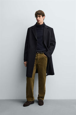 REGULAR FIT WOOL COAT