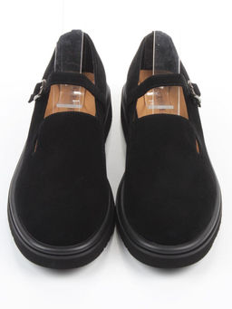 06-DLG05-3 BLACK Туфли женские (натуральная замша)