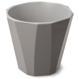 Горшок для цветов п/эт. со вставкой "Палермо" 3,6л (коричнево-серый)