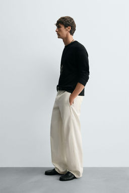 COTTON-HEMP CHINO TROUSERS - Zara фото 13