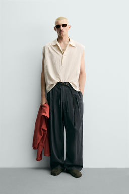 CAMISA POLO TANK RELAXED FIT / Beige