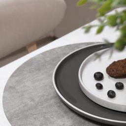 VAL OR11-PM-38S2 Плейсмат, ПВХ, D38 см, набор 2 шт., бетон, ORIGINAL, шт