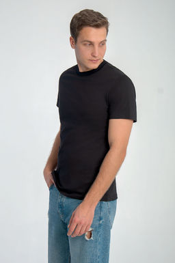 Арт. 61112/8 Футболка мужская 48-58 (6 шт) Цвет:черный - Идеал фото 3