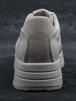 03-A1020-2 LT. BEIGE Кроссовки женские (натуральная кожа, натуральная замша)