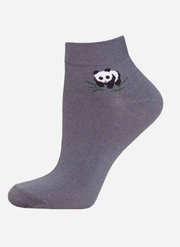 Цена за 2 пары Носки короткие Conte Elegant, т.серый