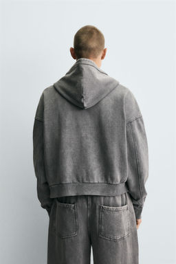 WASHED ZIP HOODIE - Zara фото 3