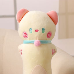 Мягкая игрушка «Кот-батон», 50 см, цвет бежевый
