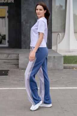 Брюки футер с регулировкой дилны по низу