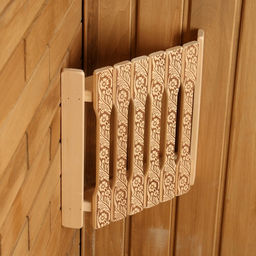 Абажур для бани и сауны «Русские узоры», липа, 29.5×27.5×6 см, угловой, «Добропаровъ»