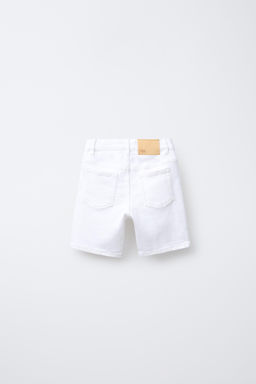BASIC STRAIGHT DENIM BERMUDA SHORTS - Zara фото 2