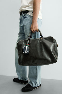 BOLSO DE VIAJE CRAQUELADO / Marr?n - Zara фото 3