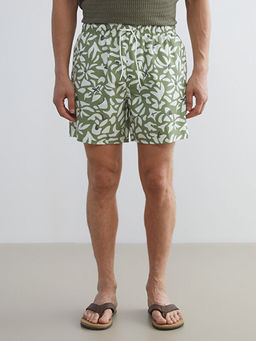 K?sa Boy Desenli Erkek Deniz ?ortu