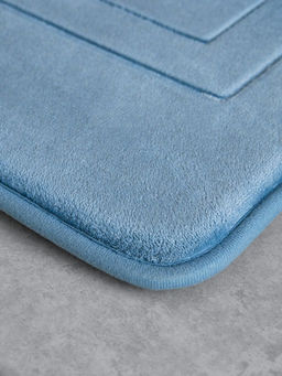 Коврик для туалета 50x60 синий полиэстер 100%