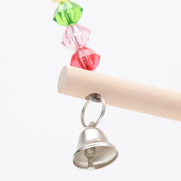 Качели для птиц с деревянной жердочкой 18 х 19 см, микс цветов - Пижон фото 4