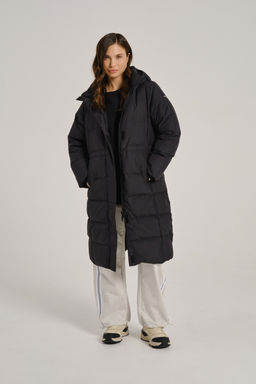 Пуховик длинный Черный TRN Long Down Jacket - Anta фото 2