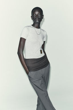 MINIMAL SHORT SLEEVE T-SHIRT - Zara фото 3