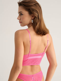 CONTE FLORAL TATTOO LBE 2871 Бюстье женское barbie pink - Conte elegant фото 2