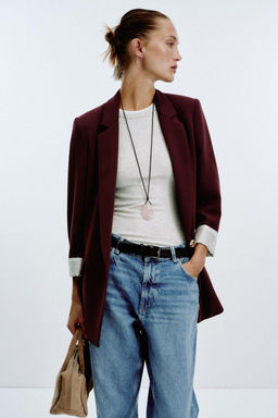 PRINTED CUFF BLAZER - Zara фото 17