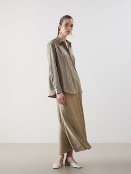 Loose Fit A Kesim Saten Etek