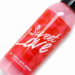 Пена для ванны Sweet love, 100 мл, аромат розового шоколада, Чистое счастье