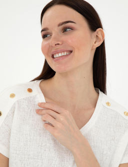 Ekru Regular Fit Ti__rt - Pierre cardin фото 2