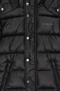 Черное пальто для мальчика Неожиданная скидка в корзине - U.s. polo assn фото 3
