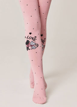 БРЕСТСКИЕ 3280 SCHOOL КОЛГОТКИ ДЕТСКИЕ (рисунок) ПУДРА - Conte elegant фото 2