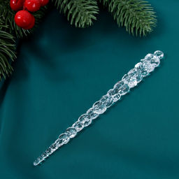 Цена за 2 шт. Ёлочные игрушки набор 6 шт. «Сосулька люкс» 15 см