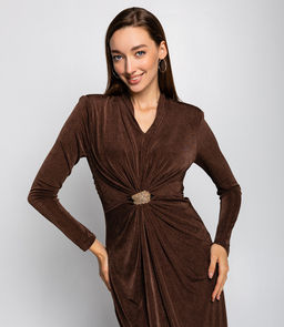 Платье #КТ1093 (2), шоколадный