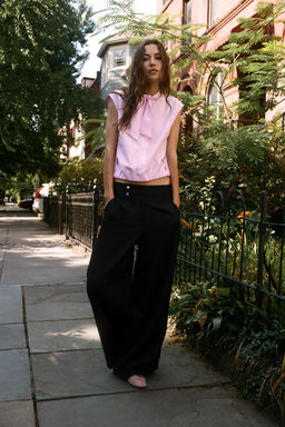 BLUSA LAZO MANGA SISA / Rosa
