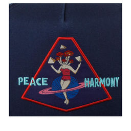 Бейсболка DJINNS арт. HFT Cap Peace and Harmony (темно-синий)  фото 3