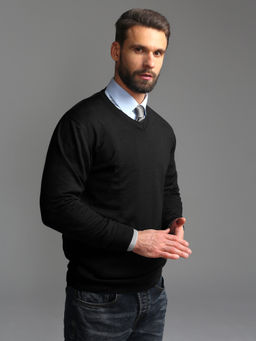 Джемпер мужской GREG G124-AN181018А (черный) фото 3