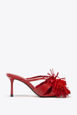 FRINGED HIGH-HEEL SANDALS - Zara фото 7