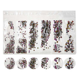 Nail Art Набор страз для ногтей, розово-желтый  фото 4