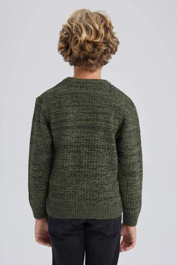 Свитер с круглым вырезом для мальчика - Defacto фото 6