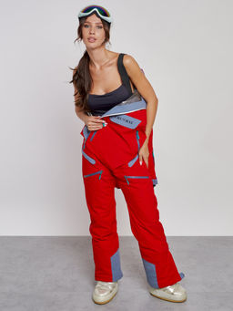 Горнолыжный комбинезон женский зимний красного цвета 2323Kr - Chunmai фото 23