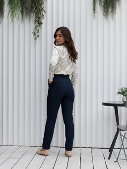 брюки вискозные прямого силуэта, зауженные к низу - Трика фото 5