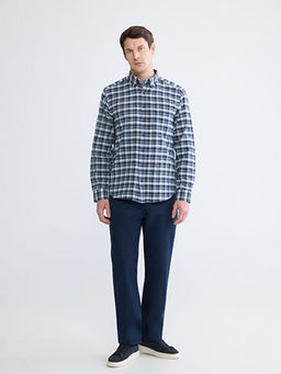 Regular Fit Ekose Gabardin Erkek G?mlek