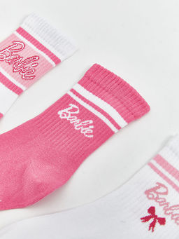 Barbie Desenli K?z ?ocuk Soket ?orap 5li - Waikiki фото 3