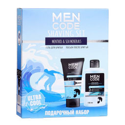 Подарочный набор MEN CODE: гель для ультраточного бритья, 150мл + лосьон после бритья, 150мл - Simaland фото 4