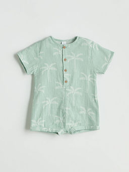 Bisiklet Yaka Erkek Bebek M?slin Tulum