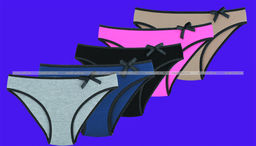 Цена за 5 шт. Подростковые трусы для девочек Турция арт. 142250 (140250)