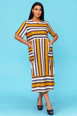 Платье женское, цвет оранжевый