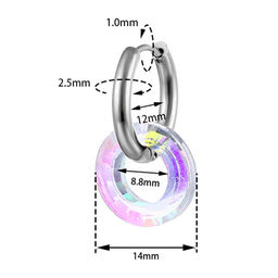 Серьги с замком кольцо арт. 13 4308 (id 285261) - Rada фото 2