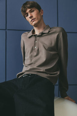 Polo en punto fino Regular Fit - H&m фото 6