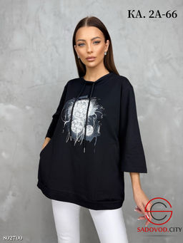 Кофта из хлопка с рисунком