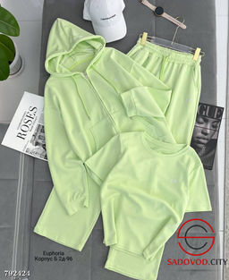 Костюм женский тройка с капюшоном - Bruno фото 2